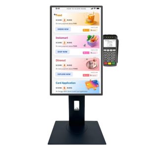 GKWF1585TWK 15.6-inch Android Touchscreen Kiosk with NFC, for Self-Service POS Apps