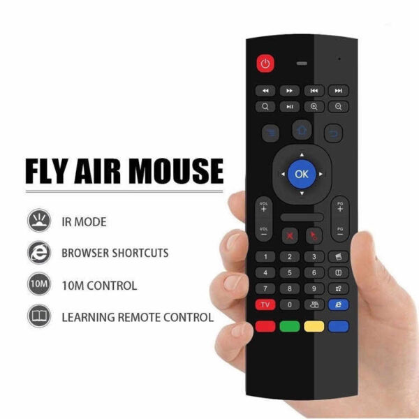 Fly air mouse MX3 with 2.4G wireless mini keyboard with IR learning